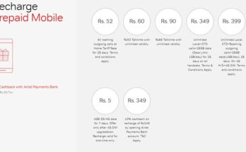 airtel new recharges