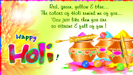 Happy Holi Wishes, Quotes, Messages and SMS in Hindi, English